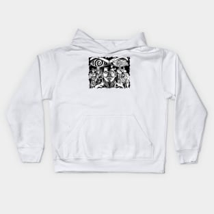 Trigger Warning cover art Kids Hoodie